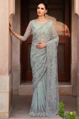 Sahiba By Zarif Unstitched 3 Piece Formals Collection'2025-SBA-06-INEESA