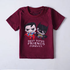 Kjunction Boys Half Sleeves-Printed T-Shirt (Super)