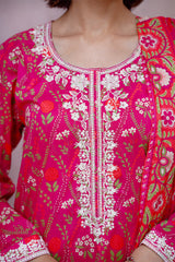 Waniya Stitched 3 Piece Digital Printed & Emb Lawn Collection'2025-Celia