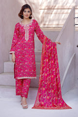 Waniya Stitched 3 Piece Digital Printed & Emb Lawn Collection'2025-Celia