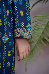 Waniya Stitched 3 Piece Digital Printed & Emb Lawn Collection'2025-Irena