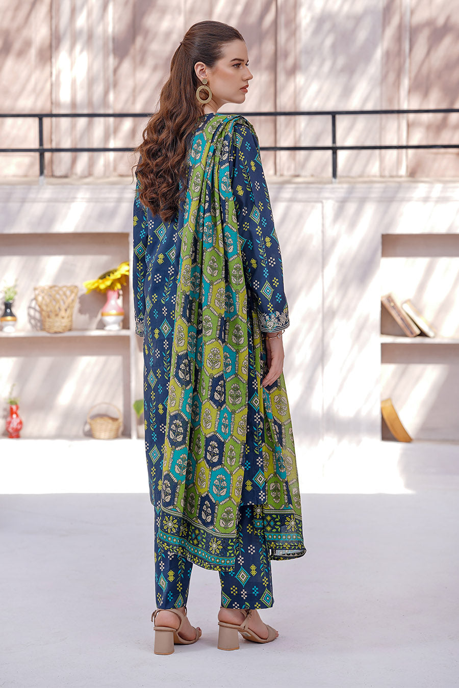 Waniya Stitched 3 Piece Digital Printed & Emb Lawn Collection'2025-Irena