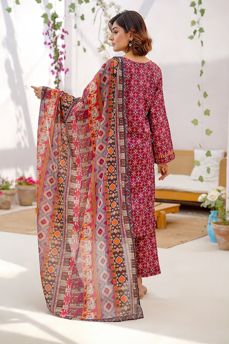 Waniya Stitched 3 Piece Digital Printed Lawn Summer Collection'2025-Zoe