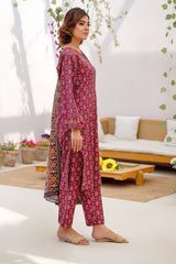 Waniya Stitched 3 Piece Digital Printed Lawn Summer Collection'2025-Zoe