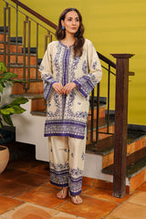 Waniya Stitched 2 Piece Summer Co Ords Lawn Collection'2025-Ivory Bloom