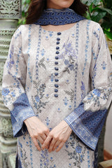 Waniya Stitched 3 Piece Summer Lawn Collection'2025-Blue Reverie