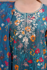 Waniya Stitched 3 Piece Embroidery Lawn Summer Collection'2025-Zeta
