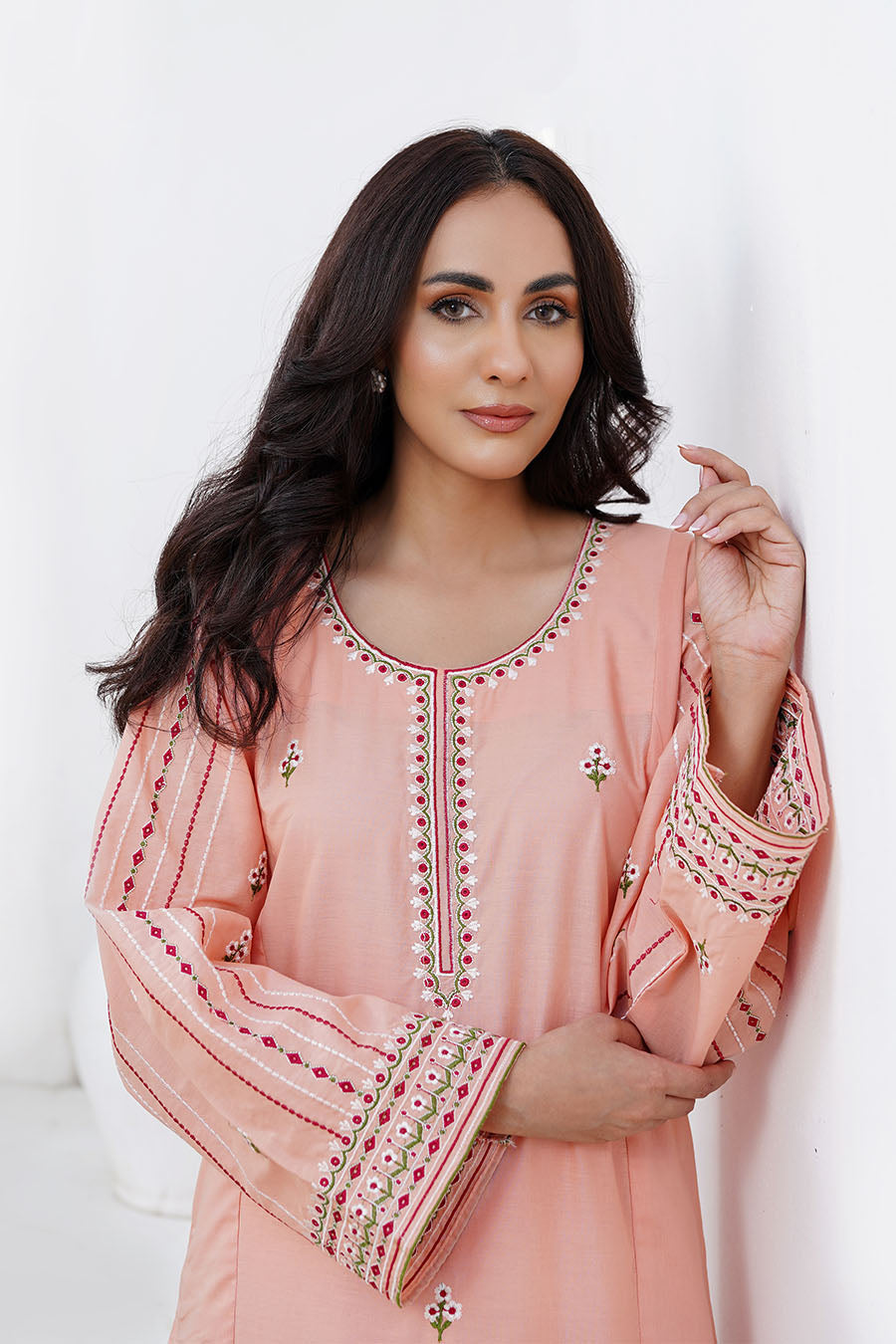Waniya Stitched 2 Piece Solid Emb Lawn Collection'2025-RAY