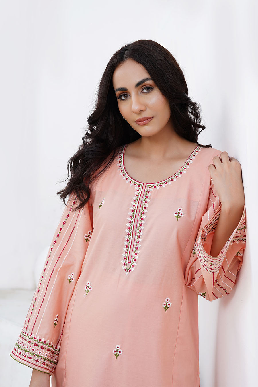Waniya Stitched 2 Piece Solid Emb Lawn Collection'2025-RAY