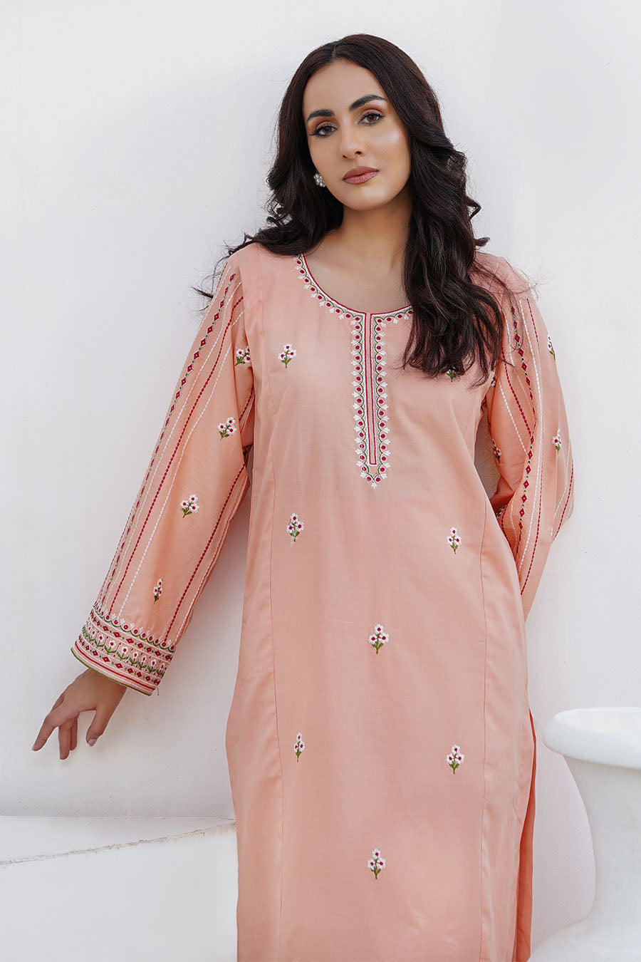 Waniya Stitched 2 Piece Solid Emb Lawn Collection'2025-RAY