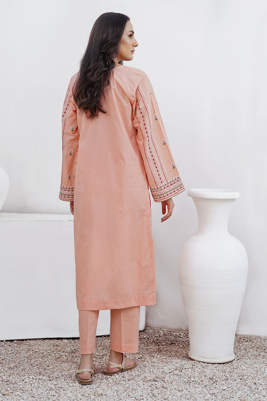 Waniya Stitched 2 Piece Solid Emb Lawn Collection'2025-RAY