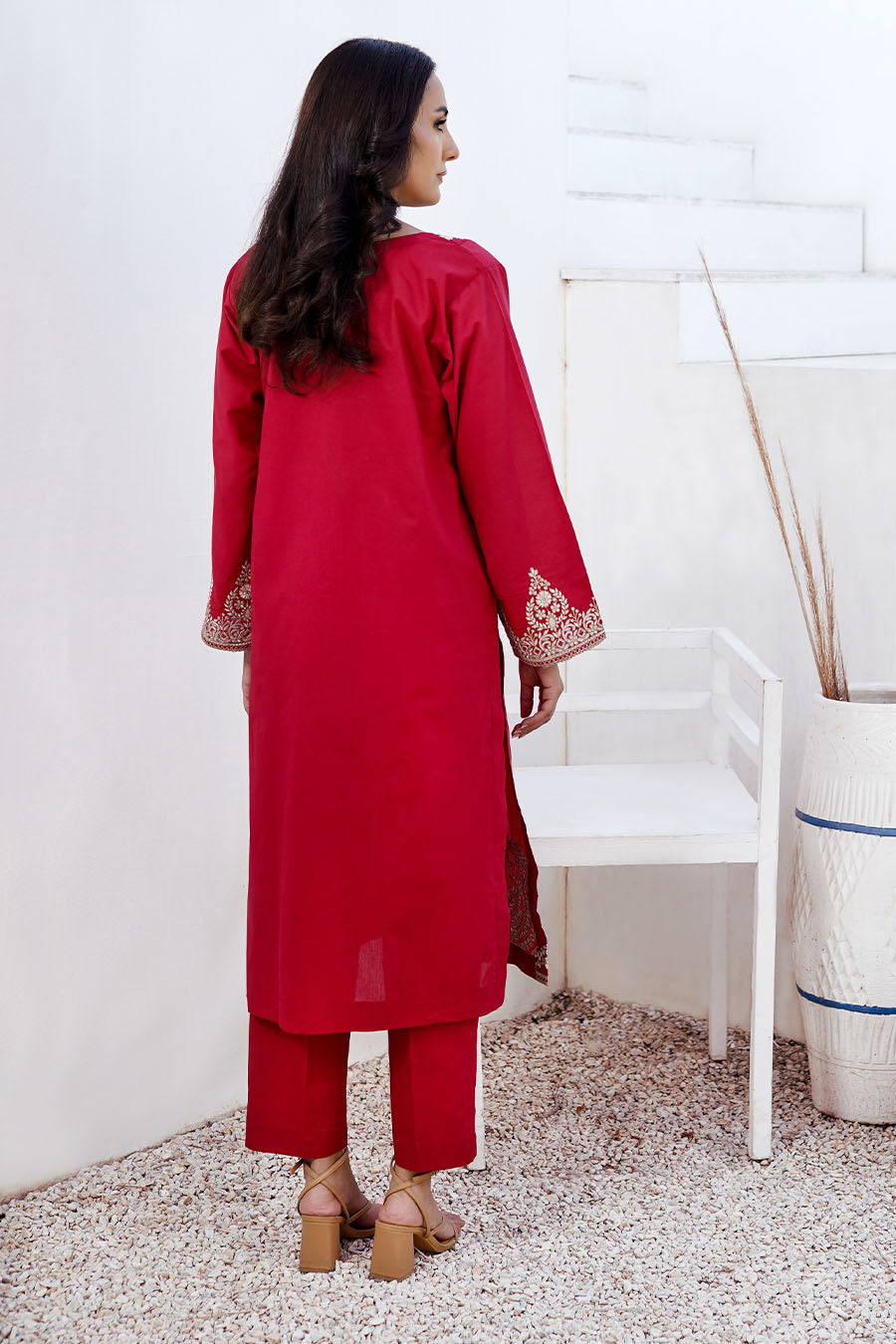 Waniya Stitched 2 Piece Solid Emb Lawn Collection'2025-KAIRA