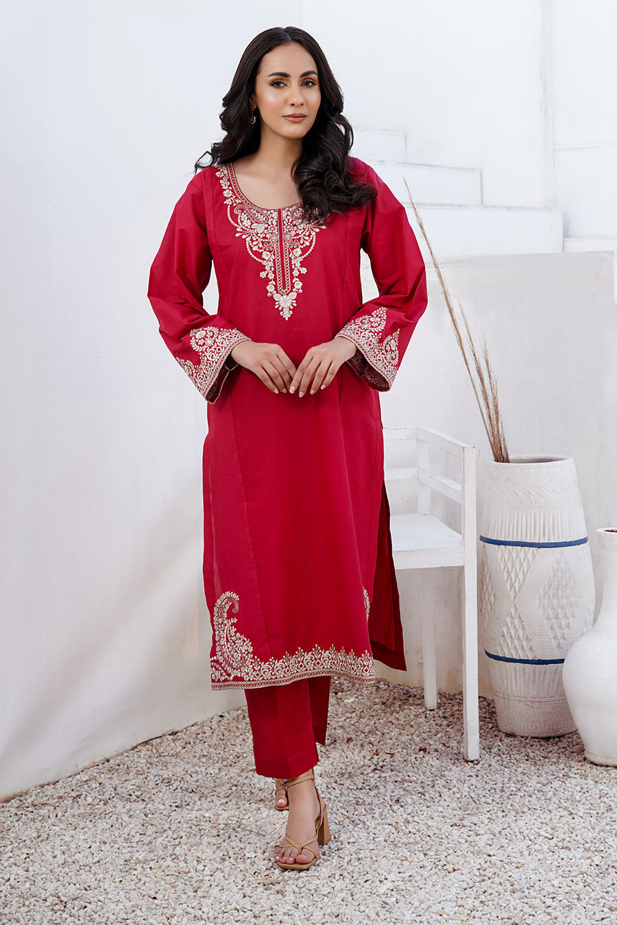 Waniya Stitched 2 Piece Solid Emb Lawn Collection'2025-KAIRA