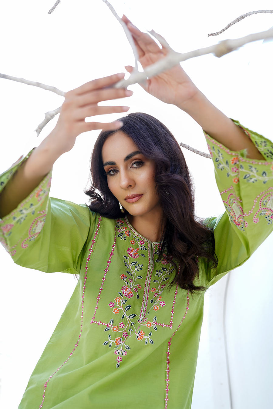 Waniya Stitched 2 Piece Solid Emb Lawn Collection'2025-SERA