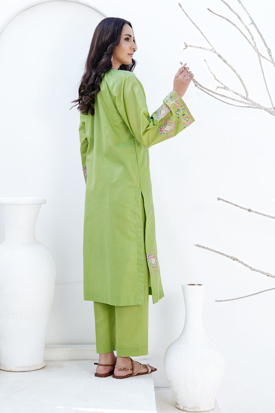 Waniya Stitched 2 Piece Solid Emb Lawn Collection'2025-SERA