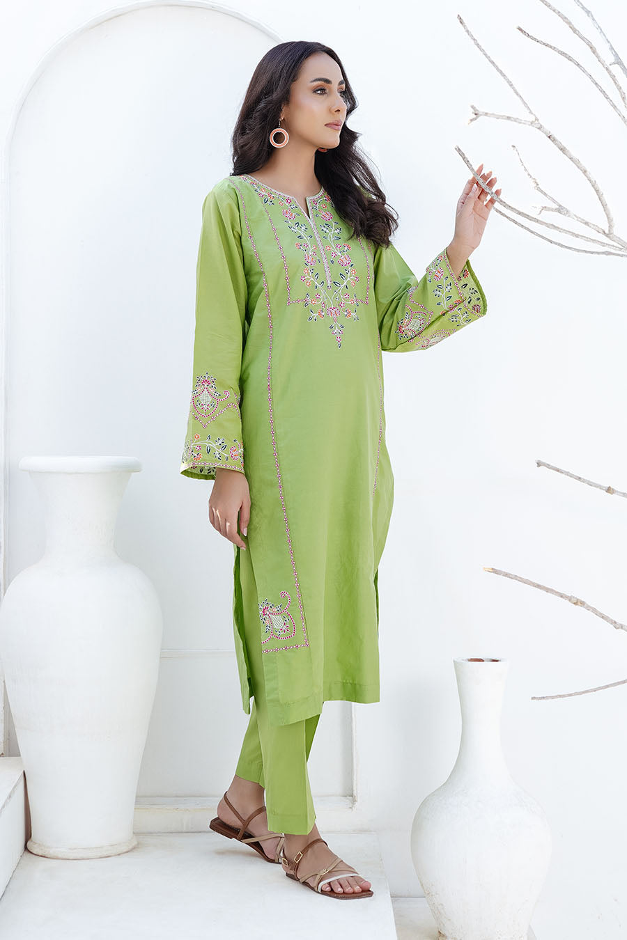 Waniya Stitched 2 Piece Solid Emb Lawn Collection'2025-SERA