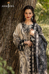 Asim Jofa Unstitched 3 Piece Winter Suit-AJUW-04