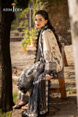 Asim Jofa Unstitched 3 Piece Winter Suit-AJUW-04
