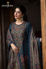 Asim Jofa Unstitched 3 Piece Winter Suit-AJUW-03