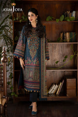 Asim Jofa Unstitched 3 Piece Winter Suit-AJUW-03