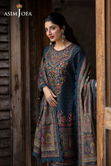 Asim Jofa Unstitched 3 Piece Winter Suit-AJUW-03