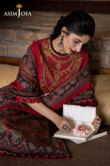 Asim Jofa Unstitched 3 Piece Winter Suit-AJUW-02