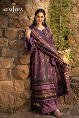 Asim Jofa Unstitched 3 Piece Winter Suit-AJUW-05