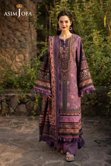 Asim Jofa Unstitched 3 Piece Winter Suit-AJUW-05