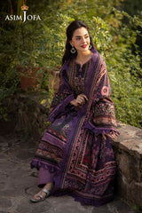 Asim Jofa Unstitched 3 Piece Winter Suit-AJUW-05