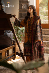 Asim Jofa Unstitched 3 Piece Winter Suit-AJUW-07
