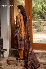 Asim Jofa Unstitched 3 Piece Winter Suit-AJUW-07