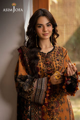 Asim Jofa Unstitched 3 Piece Winter Suit-AJUW-07