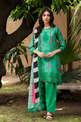 Range By Charizma Unstitched 3 Piece Emb Lawn Vol-03 Suit-CRN4-25