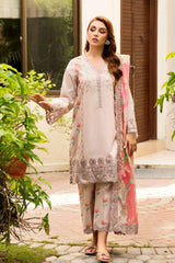 Range By Charizma Unstitched 3 Piece Emb Lawn Vol-03 Suit-CRN4-23