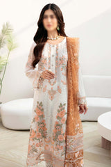 Chevron by Ramsha Unstitched 3 Piece Chiffon Vol-08 Suit-A-808