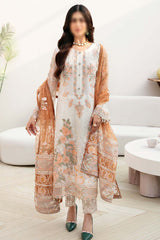 Chevron by Ramsha Unstitched 3 Piece Chiffon Vol-08 Suit-A-808