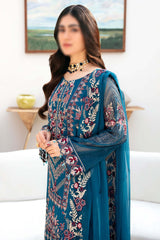 Chevron by Ramsha Unstitched 3 Piece Chiffon Vol-08 Suit-A-811