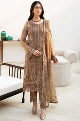 Chevron by Ramsha Unstitched 3 Piece Chiffon Vol-08 Suit-A-812