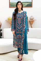 Chevron by Ramsha Unstitched 3 Piece Chiffon Vol-08 Suit-A-811