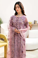 Chevron by Ramsha Unstitched 3 Piece Chiffon Vol-08 Suit-A-801