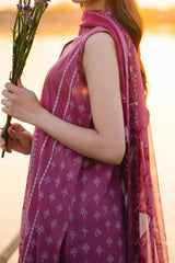 M Basics By Maria B Unstitched 3 Piece Emb Lawn Eid 2 Collection'2024-D-08-B