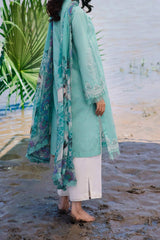 M Basics By Maria B Unstitched 3 Piece Emb Lawn Eid 2 Suit-D-08-A