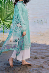 M Basics By Maria B Unstitched 3 Piece Emb Lawn Eid 2 Suit-D-08-A