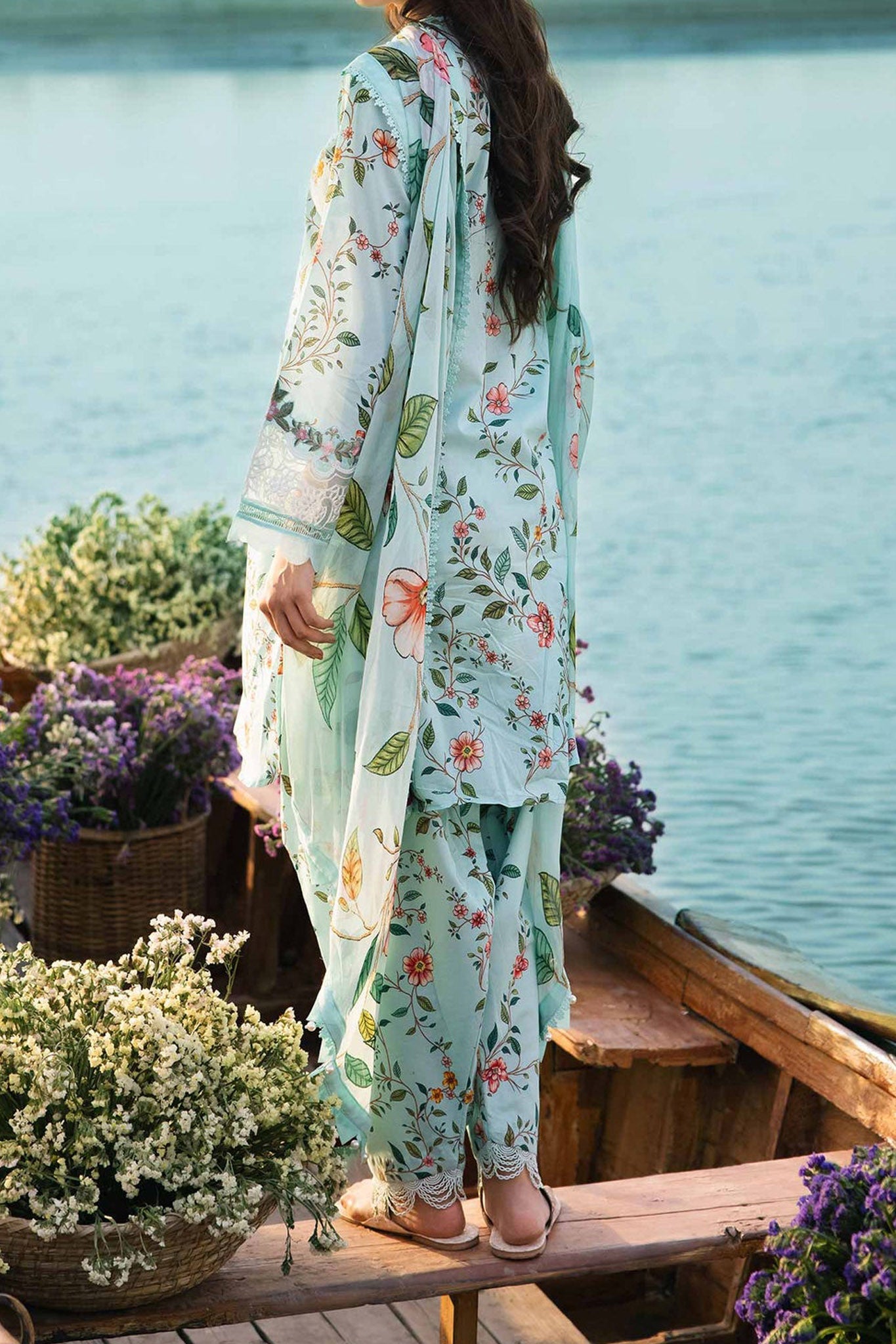 M Basics By Maria B Unstitched 3 Piece Emb Lawn Eid 2 Collection'2024-D-06-B
