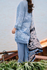 M Basics By Maria B Unstitched 3 Piece Emb Lawn Eid 2 Collection'2024-D-03-A