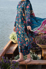 M Basics By Maria B Unstitched 3 Piece Emb Lawn Eid 2 Suit-D-02-A
