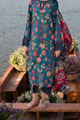 M Basics By Maria B Unstitched 3 Piece Emb Lawn Eid 2 Suit-D-02-A