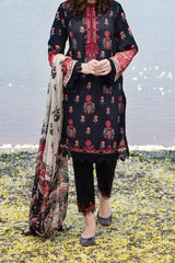 M Basics By Maria B Unstitched 3 Piece Emb Lawn Eid 2 Suit-D-12-A
