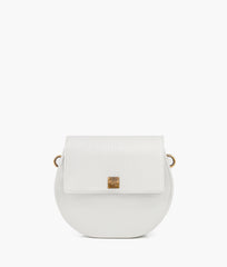 RTW Creation - White crocodile saddle bag