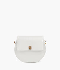RTW Creation - White crocodile saddle bag